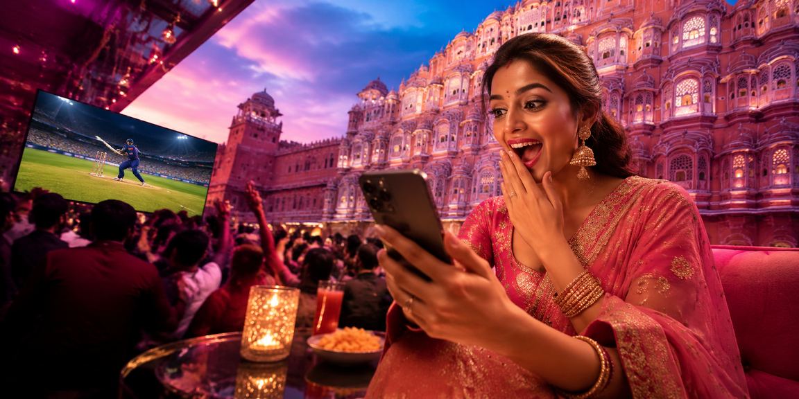 Player registering on 2567 platform in front of Hawa Mahal Jaipur